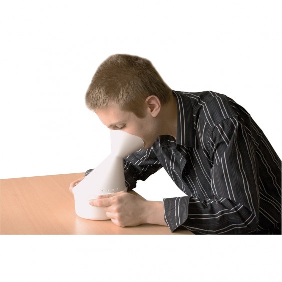 【プラナロム】　★数量限定★　アロマオイル・精油吸入　蒸気吸入器　＋　蒸気吸入精油ブレンド　《風邪、鼻炎、気管支炎、気道のケアに》　（エッセンシャルオイルで芳香浴をするのに役立つ吸入器、鼻の洗浄に） 【Inhalateur -Pranarom】