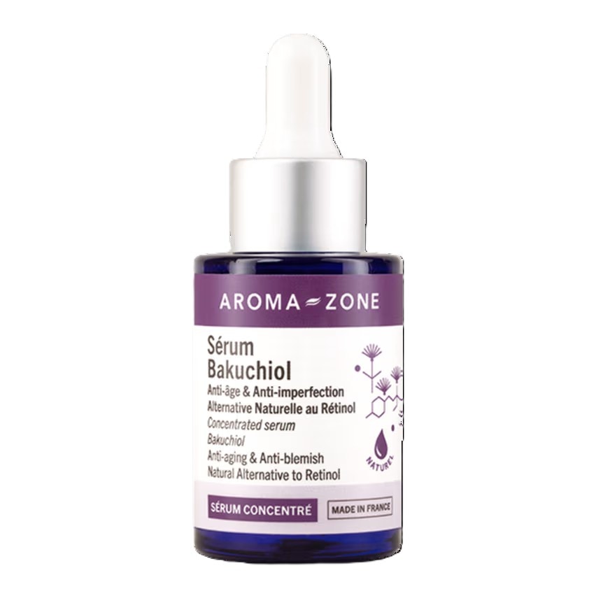 【アロマゾーン】　バクチオール濃縮美容液　皮膚科医テスト済み　すべての肌質に 《効果実証済み 100%天然由来》フランス製　ヴィ―ガン　Bakuchiol Aroma Zone30ml