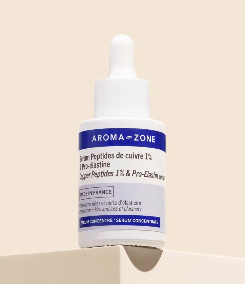 【アロマゾーン】　ペプチド＆プロエラスチン 濃縮美容液　《コラーゲンとエラスチン再生機能アンチエイジング》 たるみ、しわ予防に【30ml】　