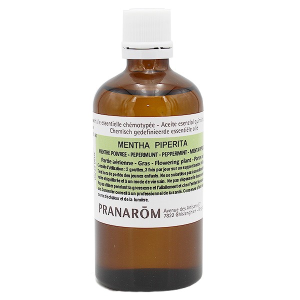 【プラナロム】　ペパーミント 精油　（エッセンシャルオイル）　 Mentha x piperita ＜お得な100ml＞　PRANAROM