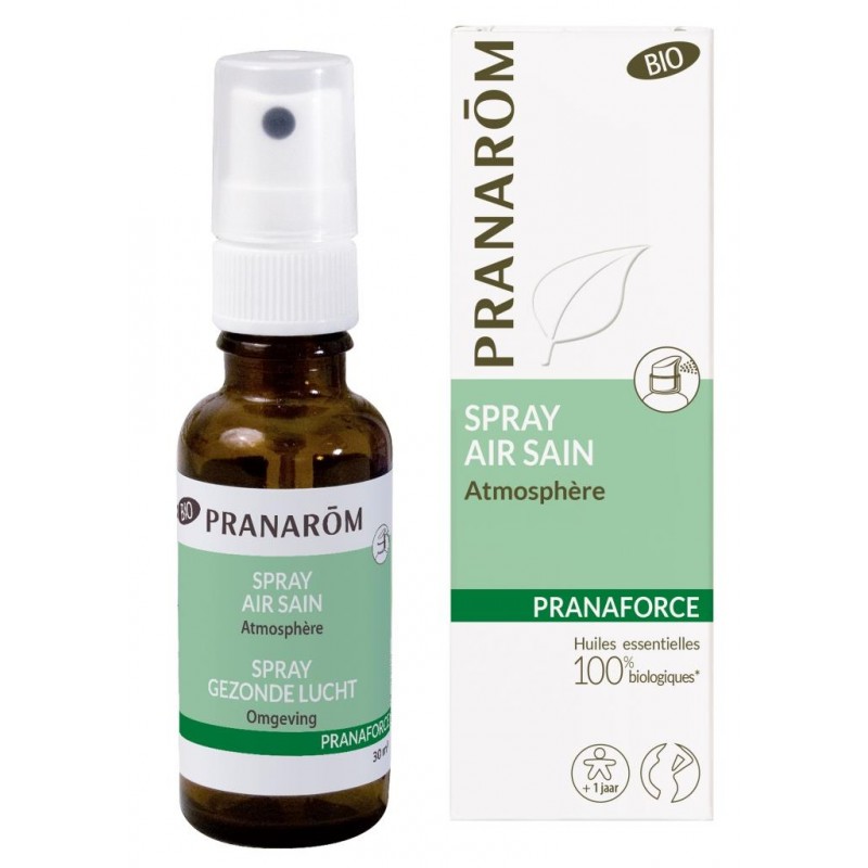 【プラナロム】プラナフォース　精油スプレー BIO　＜空気洗浄・洗浄・抗菌・消毒スプレー＞　【Spray Air Sain BIO】　30ml　[オーガニック100%ケモタイプ精油]　
