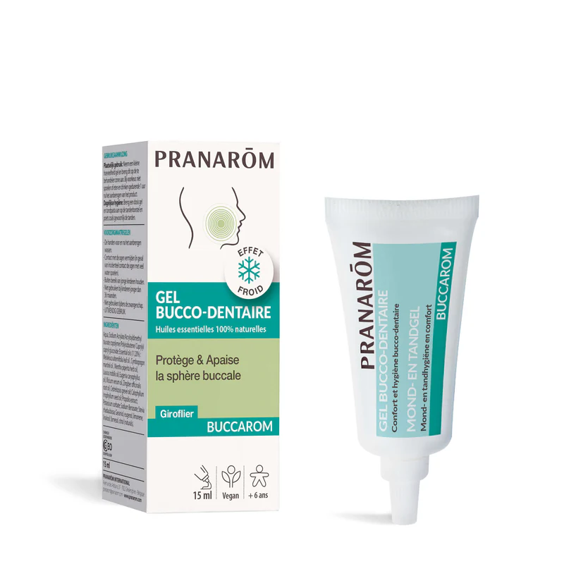 【プラナロム】　口腔用ジェル (ビュッカローム)　《口内の保護・炎症・口臭・口腔内衛生洗浄用ジェル》100％天然エッセンシャルオイル配合　PRANAROM Buccarom 15ml