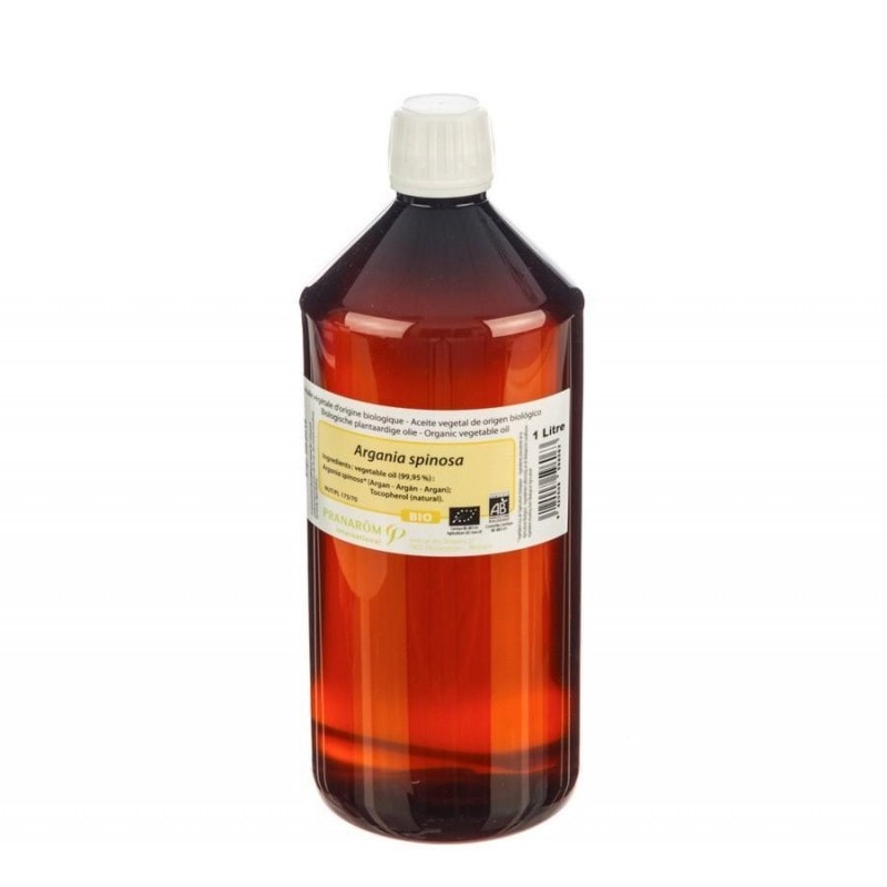 【プラナロム】　アルガンオイル　植物油　キャリアオイル　《アンチエイジング,老化防止,しわ,肌荒れ,火傷に》 (BIOオーガニック） PRANAROM　★お得な１リットル★