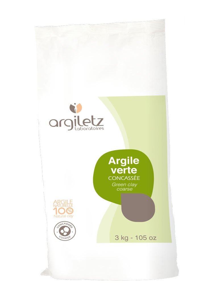 ★★グリーンクレイ大粒小分け 1kg 【Argiletz アルジレッツ】グリーンクレイ イライト (≒2cm大粒状)