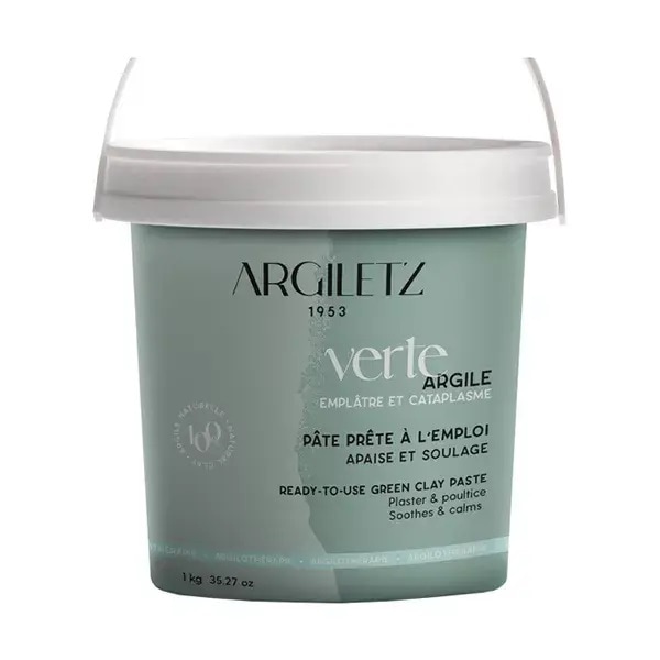 【アルジレッツ】  グリーンクレイペースト　業務用　（すぐに使えるペースト状お得タイプ） 1kg Argiletz