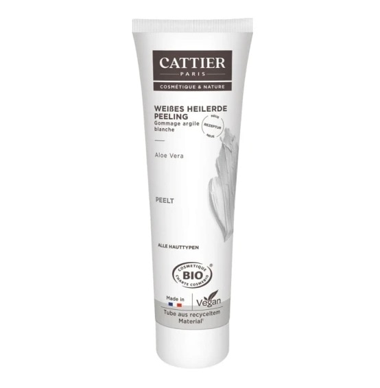 【カティエ】　ホワイトクレイ入りゴマージュピーリング　パック　　（オーガニック）　100ml