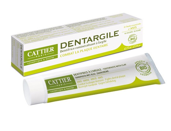 【カティエ】　ホワイト・クレイ＆アニス　歯磨き粉 75ml DENTARGILE　