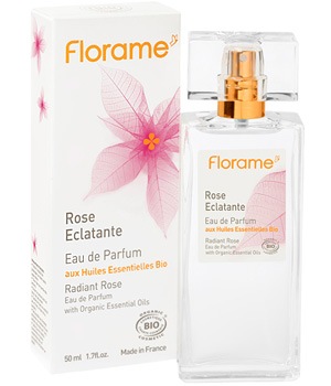 【フローラム】　オーガニック天然香水　ローズ 　オードパルファム　Rose eclatante Eau de Parfum （エコサート認定取得）　　50ml