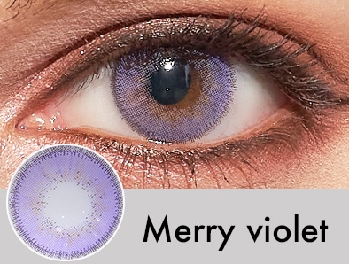 度あり 度なし Merryバイオレット 1ヶ月