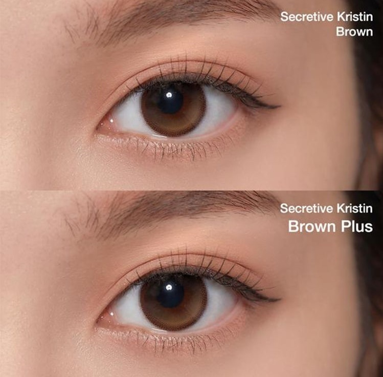 度あり・度なし】Secretive Kristinプラスブラウン（1ヶ月）