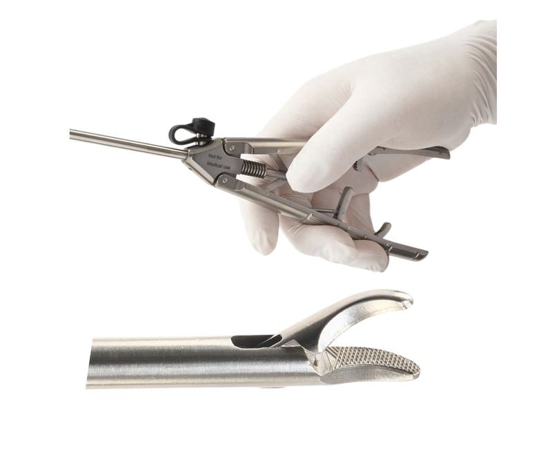 ���˴� Needle holder curved right, Ti JPTC-TR