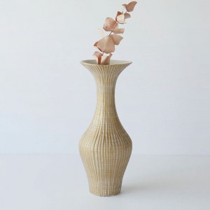 CERAMIC FLOWER VASE - HORN