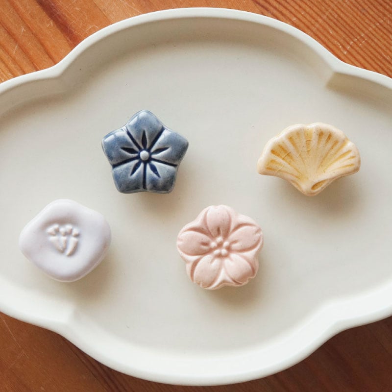 花笑 箸置き／studio m' | CATEGORY,食器・カトラリー,カトラリー