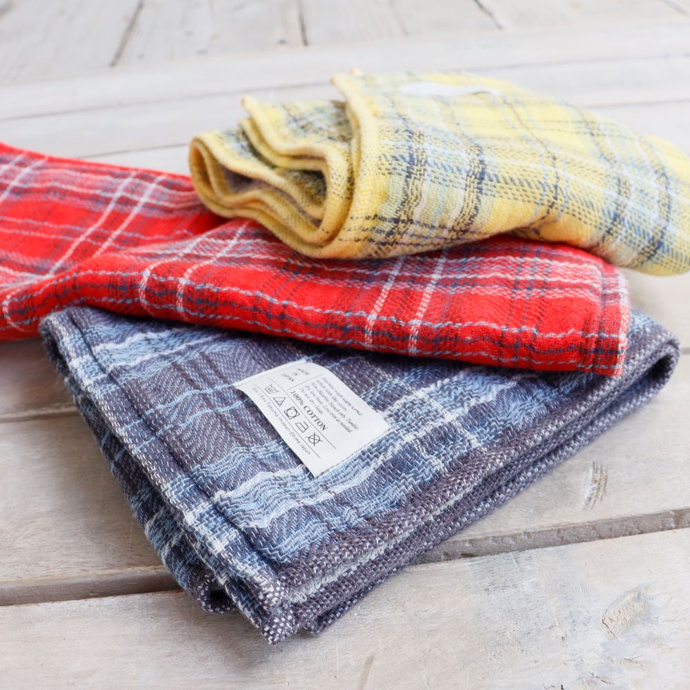 フェイスタオル タータンチェック M／kontex（コンテックス