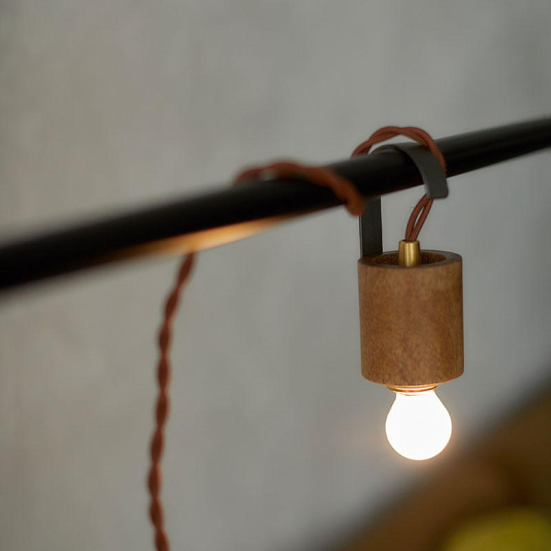 WOOD&IRON LED�ŵ����� �եå��饤�� W/������ɡ�Horn Please MADE