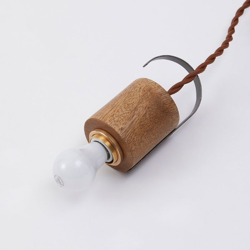 WOOD&IRON LED�ŵ����� �եå��饤�� W/������ɡ�Horn Please MADE