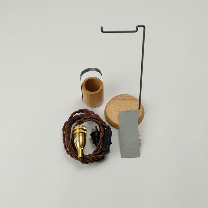 WOOD&IRON LED�ŵ����� �եå��饤�� W/������ɡ�Horn Please MADE