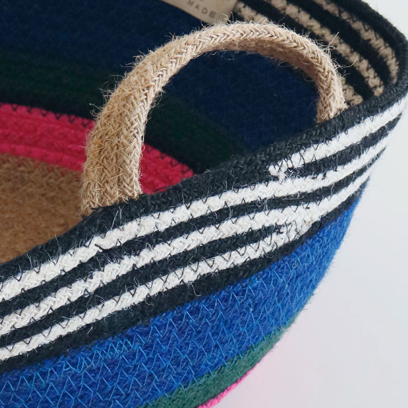 ジュートのカラフルバスケット／People Tree | CATEGORY,インテリア