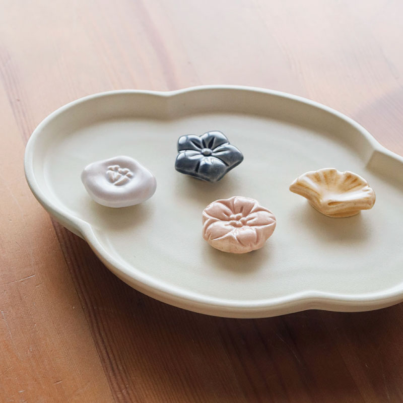 花笑 箸置き／studio m' | CATEGORY,食器・カトラリー,カトラリー