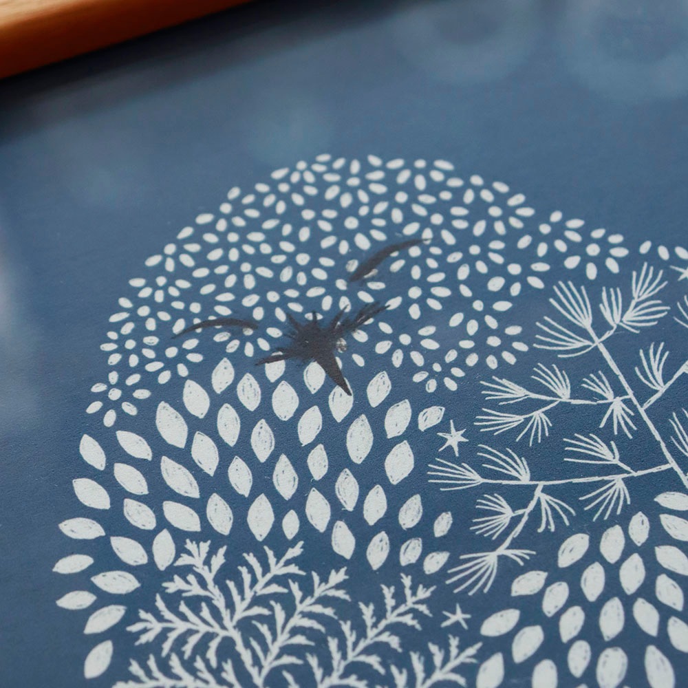 ݥ+ե졼 Poster+Frame 30 Snow owl