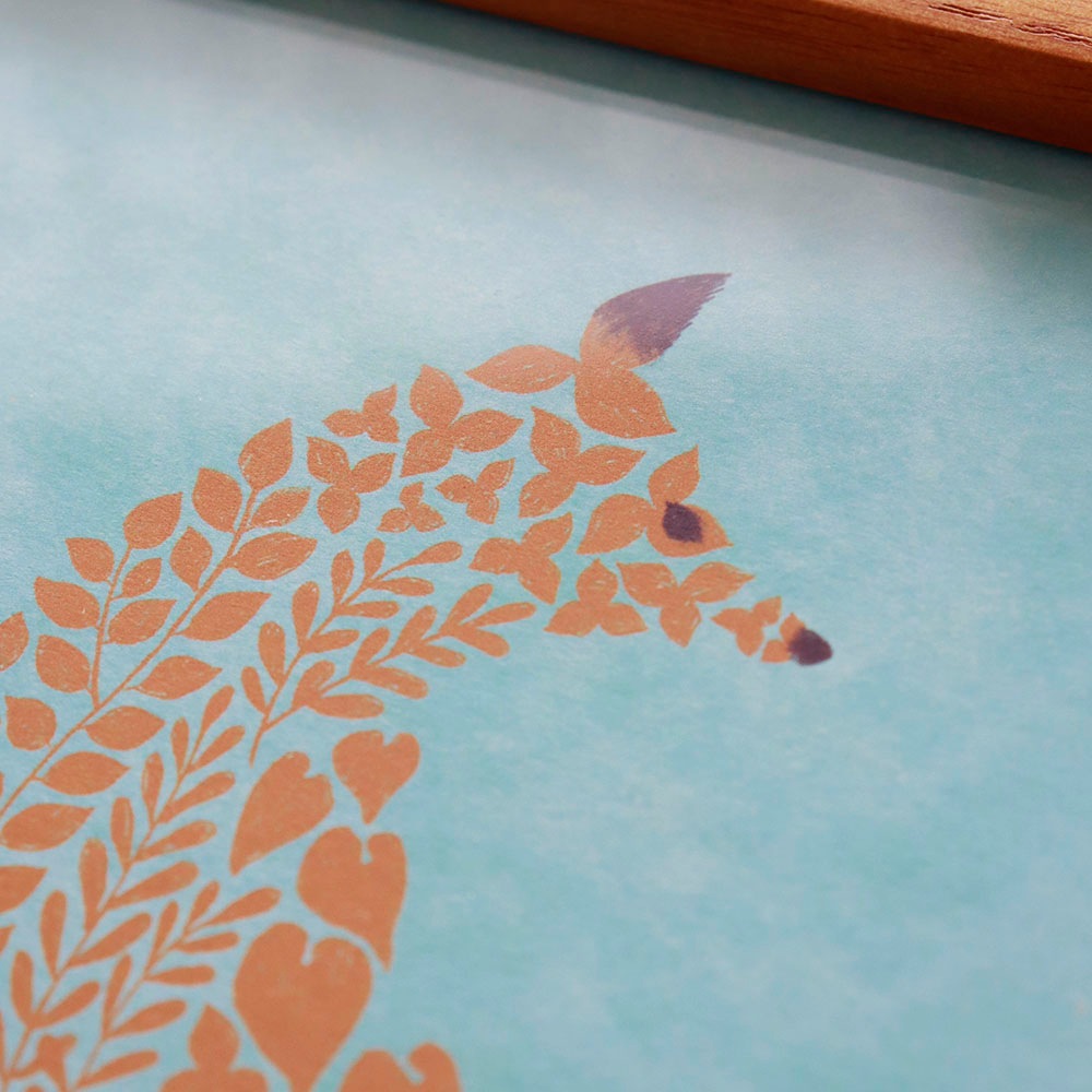 ݥ+ե졼Poster+Frame 20 Fluffy Kitsune