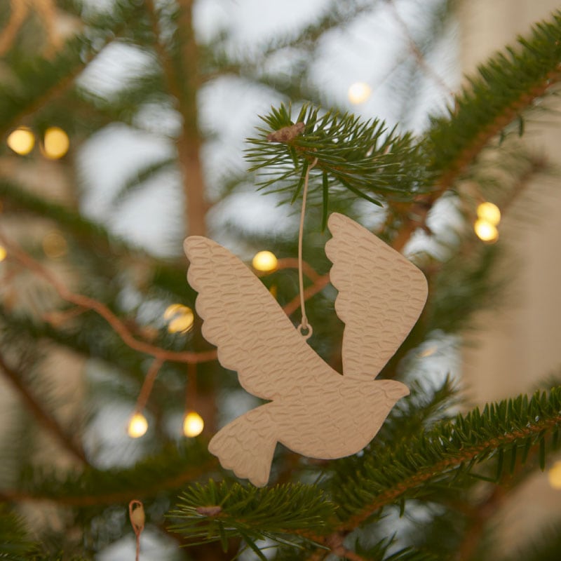 ブリキ オーナメント エンボス ブレス バード／Horn Please MADE