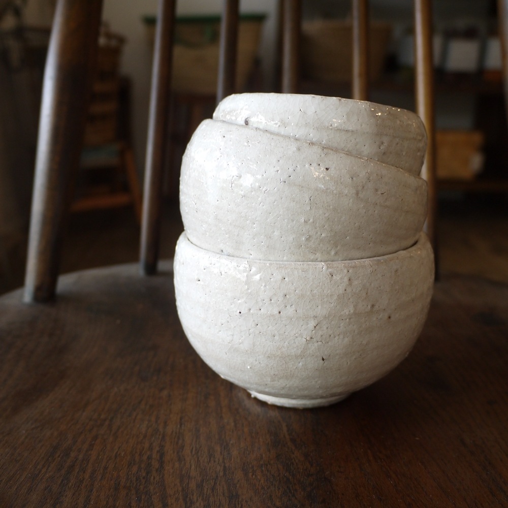 長石粉引 汲出し・丸飯碗・丸鉢 ／studio m' | CATEGORY,食器