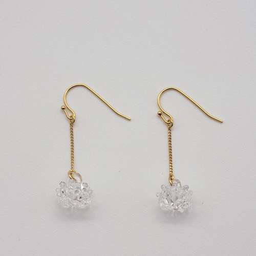 ピアス シロツメクサ ゴールド Hario Lampwork Factory Category ファッション アクセサリー 暮らしと日用品 ラプレ