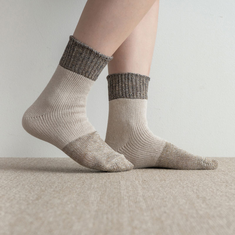 ͥ󥳥åȥ󥹥å󥰥å LINEN COTTON SWITCHING SOCKS Homieʥۥߡ