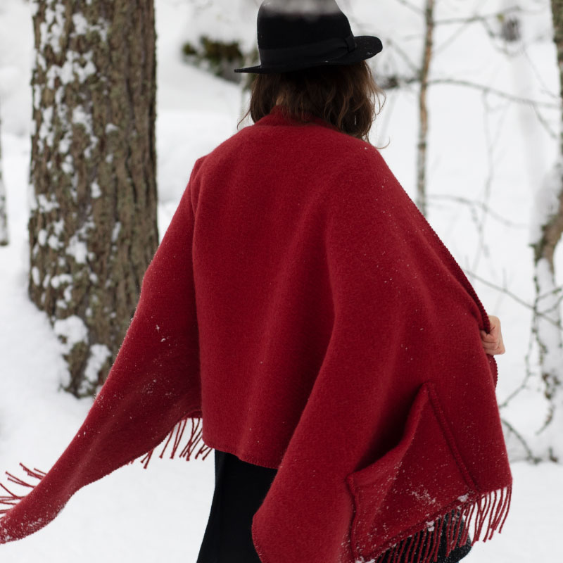 新品LAPUAN KANKURIT UNI pocket shawl ショール LAPUAN KANKURIT | UNI pocket shawl 60×170cm+fringes 45