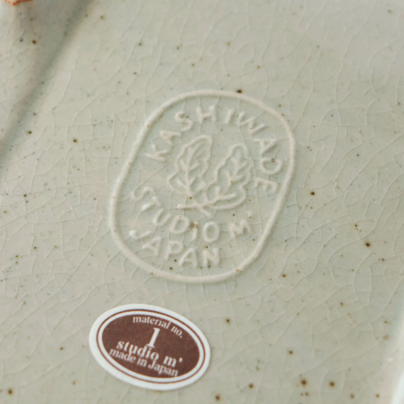 かしわで 7寸焼物皿／studio m' | CATEGORY,食器・カトラリー,プレート