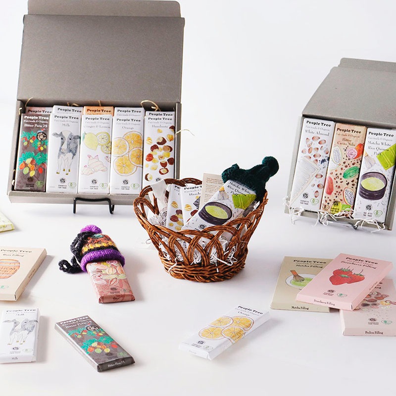 ギフトボックス】フェアトレード 板チョコ・フィリング専用箱 大