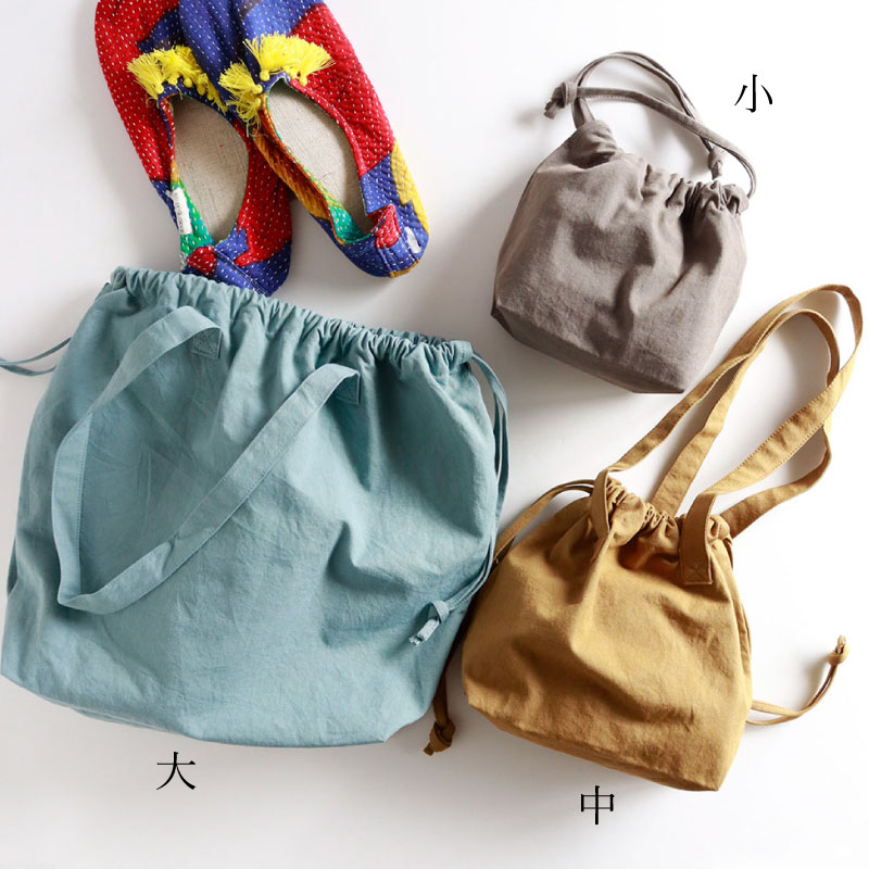天日干コットン巾着 小／松野屋 | CATEGORY,ファッション,バッグ