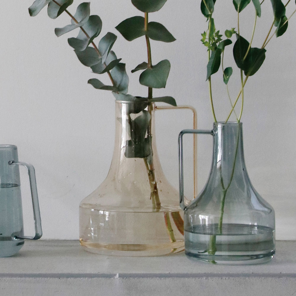 花器・ライトリー GLASS フラワーベース フラスコ／Horn Please MADE