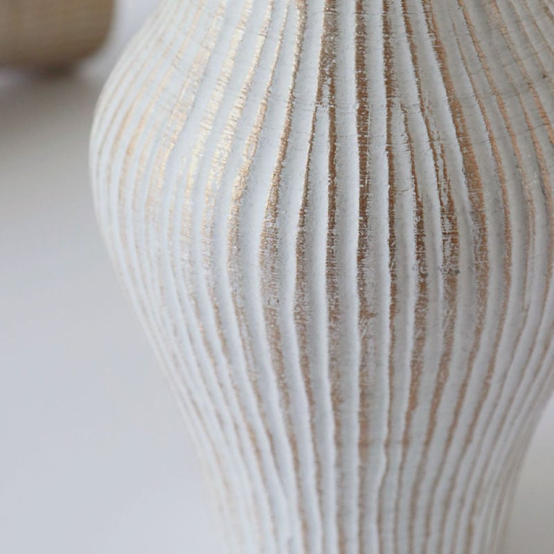 CERAMIC FLOWER VASE - HORN