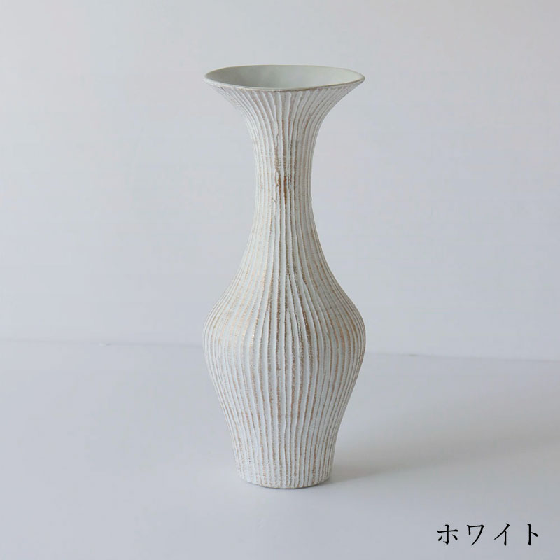 CERAMIC FLOWER VASE - HORN