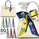 【G-1(BHS)】 即日発送/送料無料【2枚以上で690円/枚】スカーフ バッグ 柄スカーフ 細スカーフ  バンダナスカーフ スリムスカーフ リボンスカーフ レディース ターバン バンダナ ヘアアレ