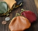 【日本製】栃木レザー Wコガシ ガマグチ(S) ハンドメイド レディース メンズ 女性 男性 ミニ がま口 がまぐち 財布 ウォレット 小銭入れ コインケース 持ち運び オーガニックレザー 本革 高品
