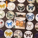 即日出荷 箔押 封緘シール ギフトシール サンキューシール ステッカー  海外 ありがとうシール thank you シール ラッピング ラベル メッセージ シール コラージュ素材 封かんシール  ハ