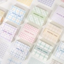 即日出荷 大容量 200枚 海外 かわいい 便箋 メモ帳 素材紙 コラージュ素材  コラージュ 素材 チェック柄 素材ペーパー レトロ 背景紙 デコレーション スクラップブック 海外デザインペーパー 