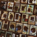 即日出荷 海外シール シールシート 枠シール クリアシール コラージュ素材 デコレーション フレークシール 透明シール 枠飾り 枠 額縁 レース アンティーク フレーム シール 手帳デコ PET 手帳