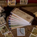 即日出荷 ヴィンテージ シールブック 海外シール 90枚 30ページ コラージュ素材 マステ素材 レトロ 海外ステッカー 手帳デコ ジャンクジャーナル 封緘シール 英語 英字 世界 地図 ロゴ 蝶 花