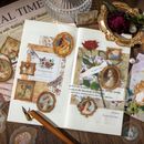 即日出荷 クリアシール レトロ 人物シール コラージュ素材 アンティーク 欧米 外国 女性 女の子 大人 天使 妖精 貴婦人 ミュシャ 額縁 枠 フレーム 透明 人物 ステッカー スクラップブッキング