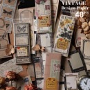 即日出荷 ヴィンテージ メモ 縦長 素材ペーパー 素材紙 寄せ書き 海外 手帳デコ コラージュ 素材 ジャンクジャーナル レトロ アンティーク 便箋 メモノート 背景紙 デコレーション アルバム 素材