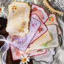 即日出荷 寄せ書きシール 妖精 レース 枠 フレークシール 大判 フラワー レース フレーム メッセージ シール 花 寄せ書き ステッカー 海外 コラージュ 素材 デコレーション 女の子 花の妖精 シ