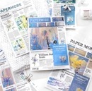 即日出荷 型抜き シールシート 大きめ 2枚 海外ステッカー 韓国 フレークシール カット済 人物シール 英字シール 英語シール 花柄 フラワー 英字 イラストステッカー コラージュ素材 海外 コラー