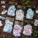 即日出荷 クリアシール 花の妖精たち 透明シール フレークシール 妖精 花 天使 鳥籠 鳥かご 神話 外国 女性 童話 透明 ステッカー 40枚 海外 コラージュ 素材 クリアステッカー 女の子 男の