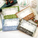 即日出荷 海外 デザインペーパー レース 便箋 背景紙 素材紙 40枚 大判 レースペーパー レース メモパッド フレーム 素材ペーパー レトロ 海外 コラージュ素材 アンティーク 紙もの 紙活 おし