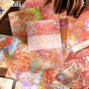 即日出荷 海外 素材紙 背景紙 便箋 コラージュ 素材 水彩絵 ヴィンテージ ペーパー デザインペーパー レトロ アンティーク コラージュ素材 ジャンクジャーナル デコレーション 花柄 外国 素材ペー