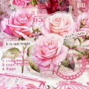 即日出荷 クリアシール 透明 レース ローズ 英語 シール コラージュ素材 シール レース 花柄 鳥籠 枠 フレーム 鳥かご 薔薇 アジサイ 数字 英字 切手 ステッカー 30枚 コラージュ 素材 ブ